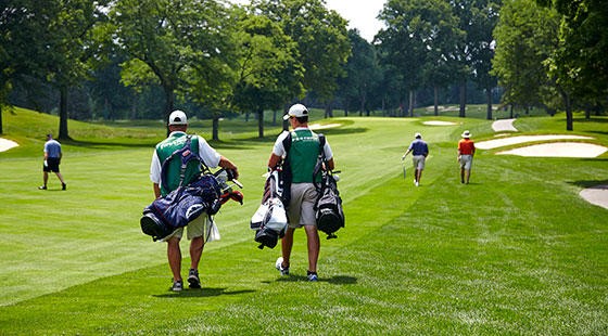 working as a golf course worker